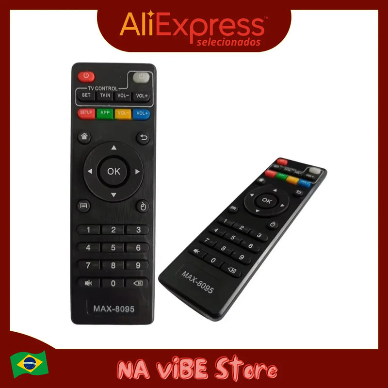 Controle Remoto Universal para Smart TV e TV Box – Compatível com Diversas Marcas, Design Ergônomico e Funcionalidade Completa