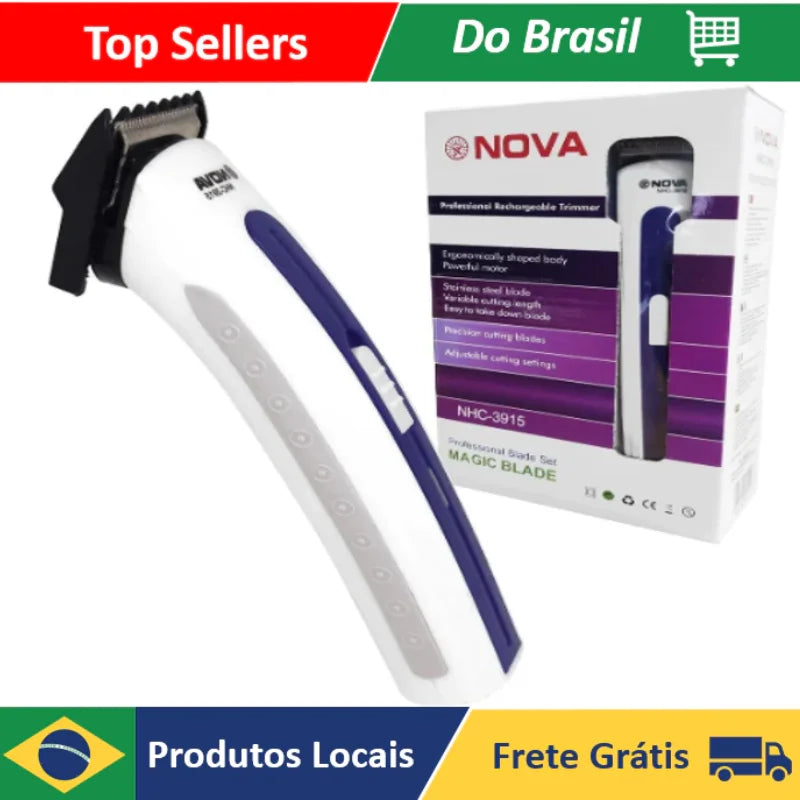 Portable Hair Clipper and/or Shaver Trimmer Beard 3915 Bivolt Rechargeable-IMMEDIATE SHIP TO ALL BRAZIL