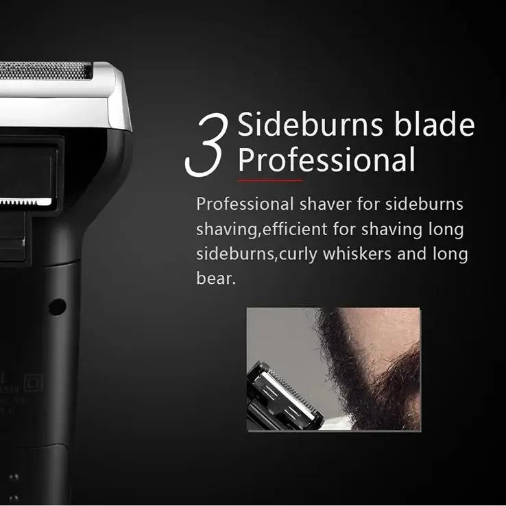 Electric Shaver, Beard Trimmer, Men's Shaver, Rechargeable Electric Shaver, Nose Hair Trimmer