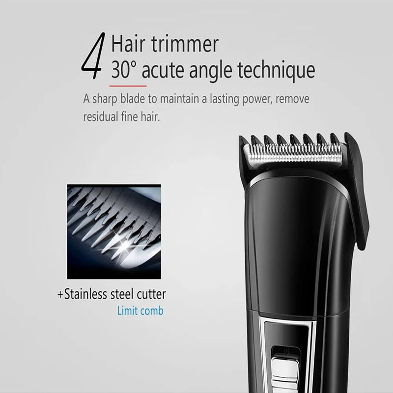 Electric Shaver, Beard Trimmer, Men's Shaver, Rechargeable Electric Shaver, Nose Hair Trimmer